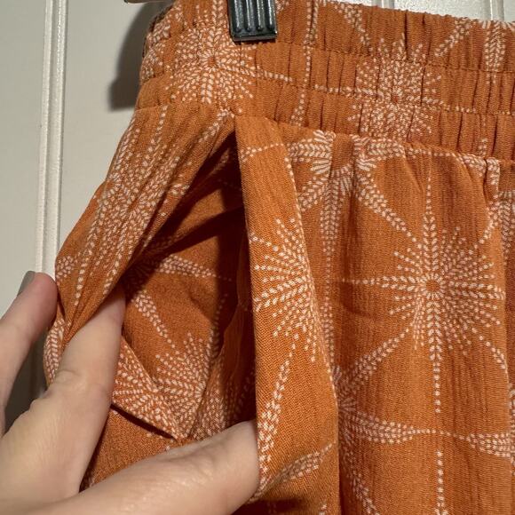 Torrid Festi Orange Star Wide Leg Tiered Pants Boho Festival NEW Size 1X - Picture 4 of 7